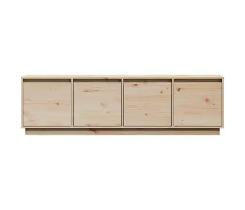 Televizoriaus Spintelė, 156X37X45cm Pušies Medienos Masyvas