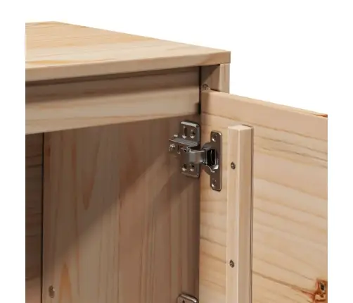 Televizoriaus Spintelė, 156X37X45cm Pušies Medienos Masyvas