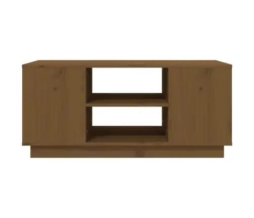 Kafijas Galdiņš, Medus Brūns, 90X49X40,5 Cm, Priedes Masīvkoks Vidaxl