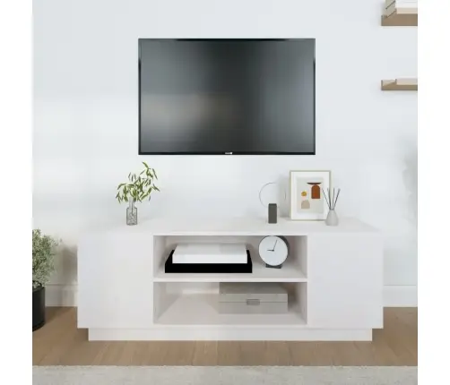Tv Plaukts, Balts, 110X35X40,5 Cm, Priedes Masīvkoks Vidaxl Tv Plaukts, Balts, 110X35X40,5 Cm, Priedes Masīvkoks Vidaxl