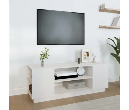 Tv Plaukts, Balts, 110X35X40,5 Cm, Priedes Masīvkoks Vidaxl Tv Plaukts, Balts, 110X35X40,5 Cm, Priedes Masīvkoks Vidaxl