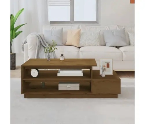 Kavos Staliukas, Medaus Rudas, 120X50X40,5cm Pušies Masyvas