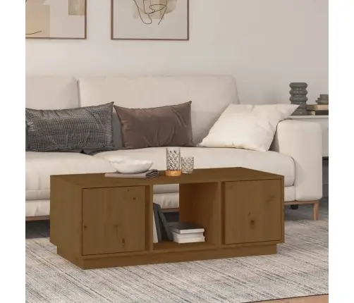 Kafijas Galdiņš, Medus Brūns, 110X50X40 Cm, Priedes Masīvkoks Vidaxl