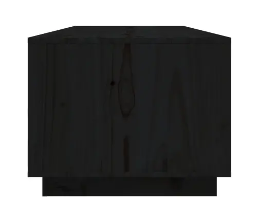 Kavos Staliukas, Juodas, 110X50X40cm Pušies Medienos Masyvas Kavos Staliukas, Juodas, 110X50X40cm Pušies Medienos Masyvas