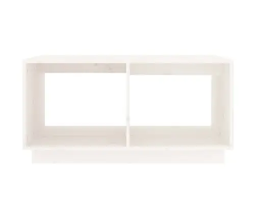 Kafijas Galdiņš, Balts, 80X50X40 Cm, Priedes Masīvkoks Vidaxl