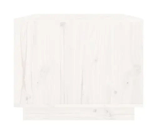 Kafijas Galdiņš, Balts, 80X50X40 Cm, Priedes Masīvkoks Vidaxl