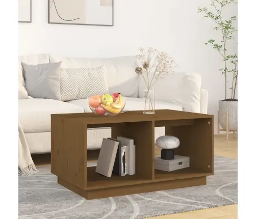 Kavos Staliukas, Medaus Rudas, 80X50X40cm Pušies Masyvas Kavos Staliukas, Medaus Rudas, 80X50X40cm Pušies Masyvas