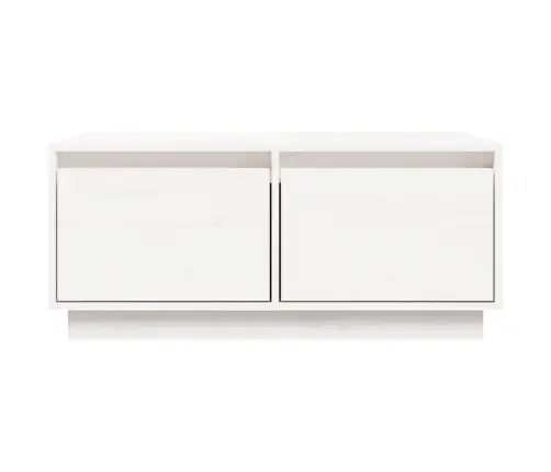 Kafijas Galdiņš, Balts, 80X50X35 Cm, Priedes Masīvkoks Vidaxl