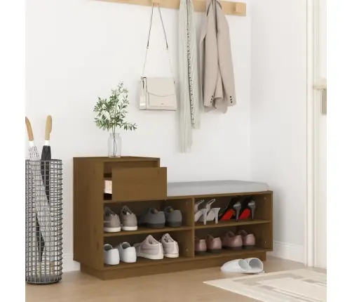 Jalatsipink, Meepruun, 110 X 34 X 61 cm Männipuit