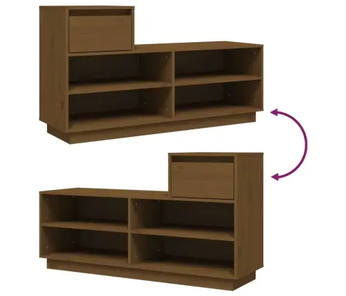 Jalatsipink, Meepruun, 110 X 34 X 61 cm Männipuit