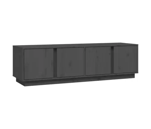 Tv Skapītis, Pelēks, 140X40X40 Cm, Priedes Masīvkoks Vidaxl