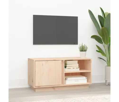Tv Skapītis, 80X35X40,5 Cm, Priedes Masīvkoks Vidaxl