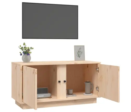 Tv Skapītis, 80X35X40,5 Cm, Priedes Masīvkoks Vidaxl
