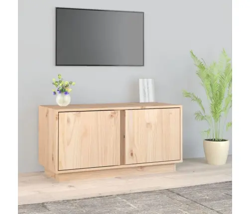 Tv Skapītis, 80X35X40,5 Cm, Priedes Masīvkoks Vidaxl