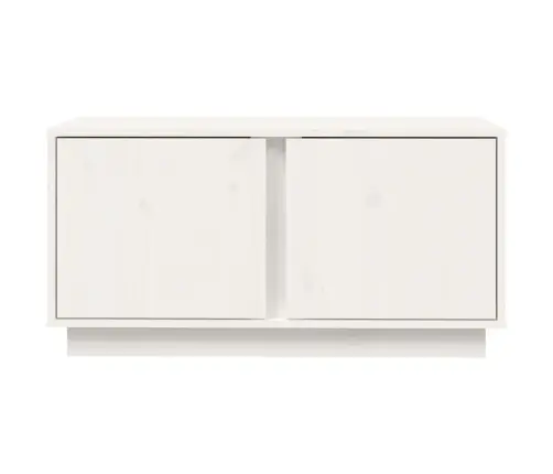 Tv Plaukts, Balts, 80X35X40,5 Cm, Priedes Masīvkoks Vidaxl