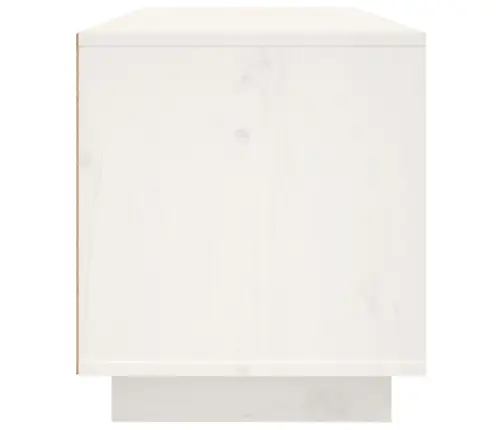 Tv Plaukts, Balts, 80X35X40,5 Cm, Priedes Masīvkoks Vidaxl