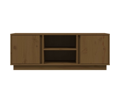 Tv Skapītis, Medus Brūns, 110X35X40,5 Cm, Priedes Masīvkoks Vidaxl