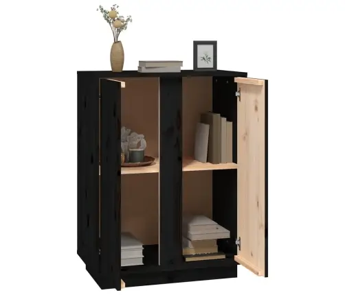 Puhvetkapp, Must, 60 X 35 X 80 cm Männipuit