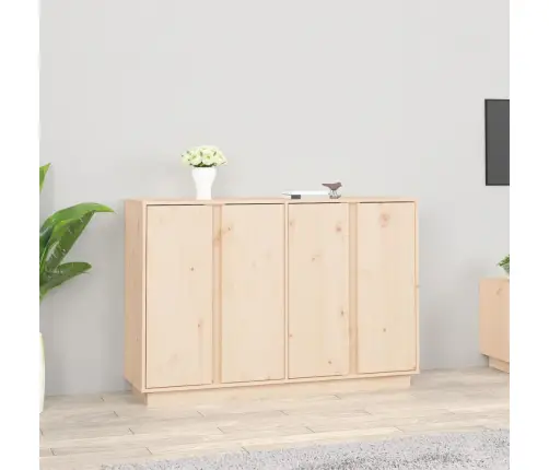Šoninė Spintelė, 120X35X80cm Pušies Medienos Masyvas Šoninė Spintelė, 120X35X80cm Pušies Medienos Masyvas