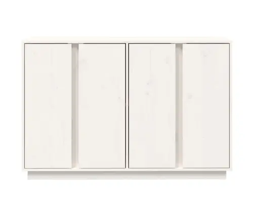 Kumode, Balta, 120X35X80 Cm, Priedes Masīvkoks Vidaxl