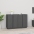 Kumode, Pelēka, 120X35X80 Cm, Priedes Masīvkoks Vidaxl