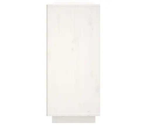 Kumode, Balta, 120X35X80 Cm, Priedes Masīvkoks Vidaxl