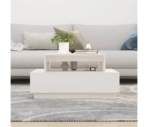 Kohvilaud, Valge, 80 X 55 X 40,5 cm Männipuit