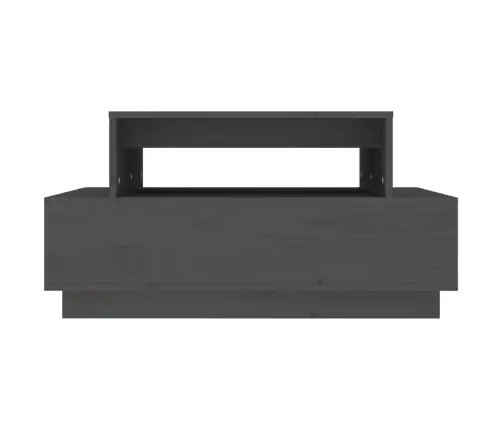 Kavos Staliukas, Pilkas, 80X55X40,5cm Pušies Medienos Masyvas