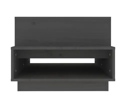 Kavos Staliukas, Pilkas, 80X55X40,5cm Pušies Medienos Masyvas