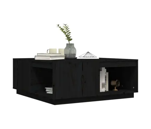 Kohvilaud, Must, 100 X 101 X 40,5 cm Männipuit