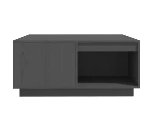 Kavos Staliukas, Pilkas, 80X81X36,5cm Pušies Medienos Masyvas