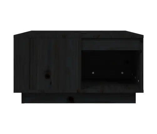 Kafijas Galdiņš, Melns, 60X61X32,5 Cm, Priedes Masīvkoks Vidaxl