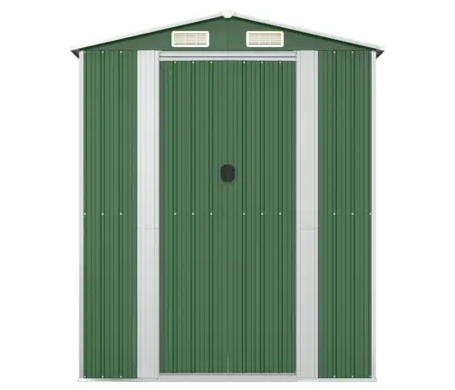 Dārza Šķūnis, Zaļš, 192X191X223 Cm, Cinkots Tērauds Vidaxl