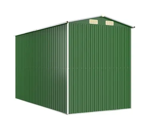 Dārza Šķūnis, Zaļš, 192X357X223 Cm, Cinkots Tērauds Vidaxl