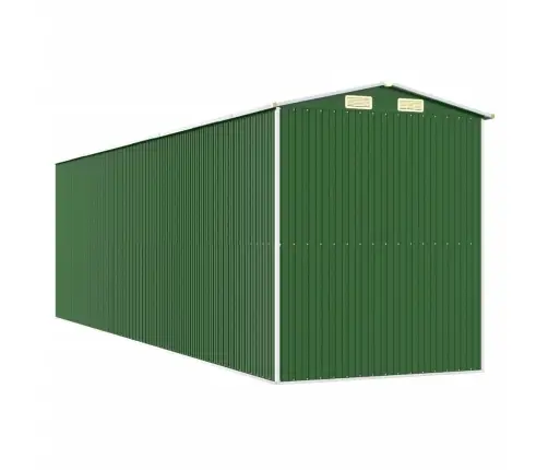 Dārza Šķūnis, Zaļš, 192X689X223 Cm, Cinkots Tērauds Vidaxl