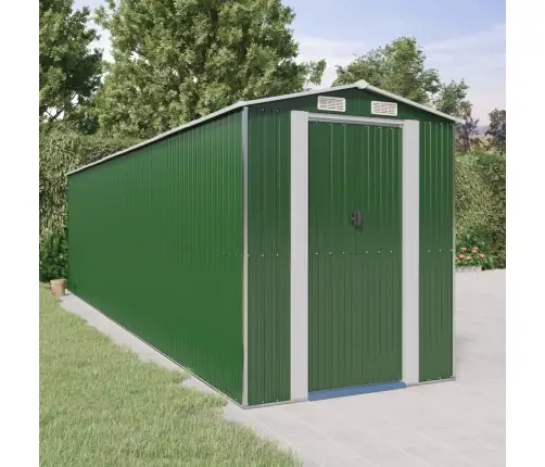 Sodo Pašiūrė, Žalia, 192X772X223cm Galvanizuotas Plienas