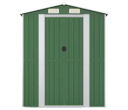 Dārza Šķūnis, Zaļš, 192X855X223 Cm, Cinkots Tērauds Vidaxl