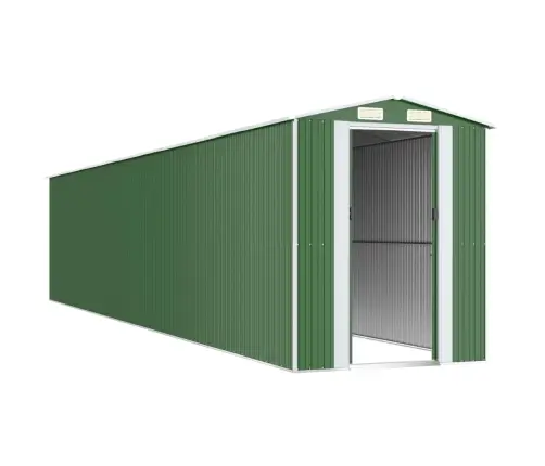 Dārza Šķūnis, Zaļš, 192X1021X223 Cm, Cinkots Tērauds Vidaxl