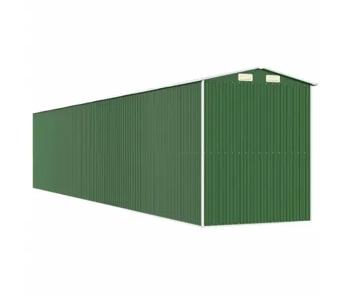 Dārza Šķūnis, Zaļš, 192X1021X223 Cm, Cinkots Tērauds Vidaxl