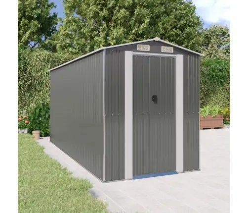 Sodo Pašiūrė, Šviesiai Pilka, 192X440X223cm Plienas