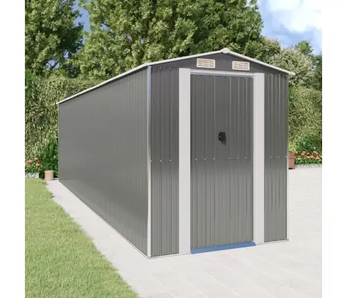 Sodo Pašiūrė, Šviesiai Pilka, 192X689X223cm Plienas