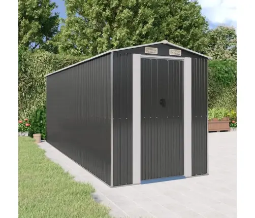 Sodo Pašiūrė, Antracito, 192X523X223cm Galvanizuotas Plienas