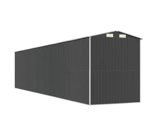 Dārza Šķūnis, Antracītpelēks, 192X938X223 Cm, Cinkots Tērauds Vidaxl