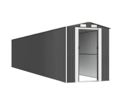 Dārza Šķūnis, Antracītpelēks, 192X1021X223 Cm, Cinkots Tērauds Vidaxl