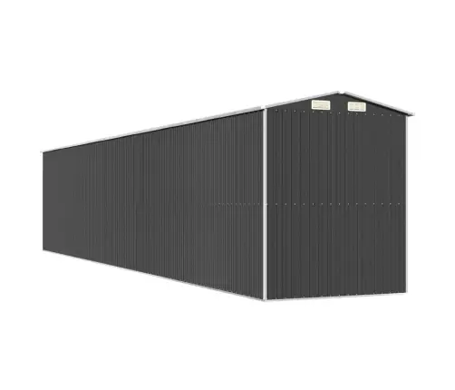 Dārza Šķūnis, Antracītpelēks, 192X1021X223 Cm, Cinkots Tērauds Vidaxl