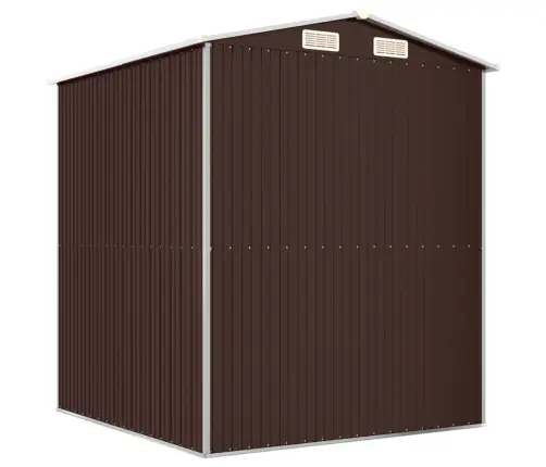 Dārza Šķūnis, Tumši Brūns, 192X191X223 Cm, Cinkots Tērauds Vidaxl