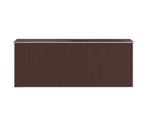 Dārza Šķūnis, Tumši Brūns, 192X523X223 Cm, Cinkots Tērauds Vidaxl