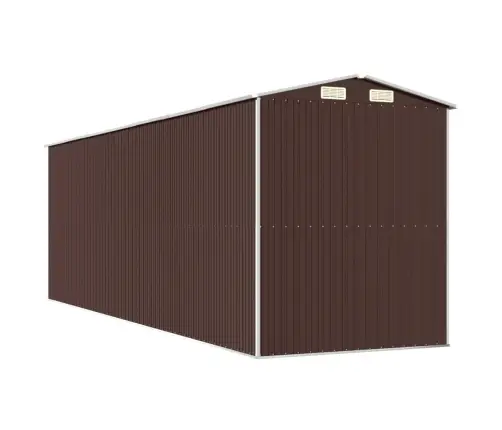 Dārza Šķūnis, Tumši Brūns, 192X606X223 Cm, Cinkots Tērauds Vidaxl