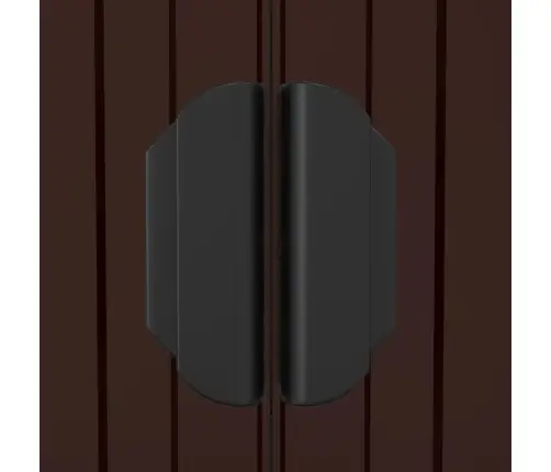 Dārza Šķūnis, Tumši Brūns, 192X855X223 Cm, Cinkots Tērauds Vidaxl