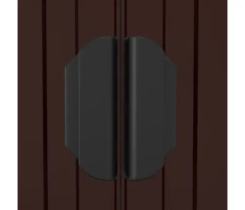 Dārza Šķūnis, Tumši Brūns, 192X938X223 Cm, Cinkots Tērauds Vidaxl